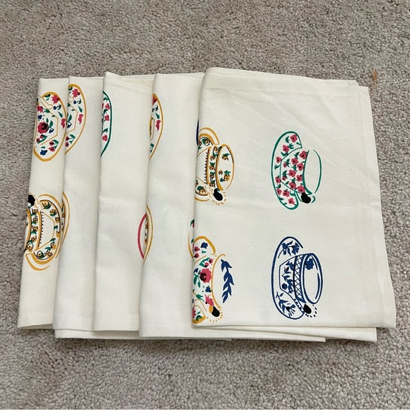 Cost Plus World Market Dining Vintage Cloth Napkins Set Nwt Poshmark